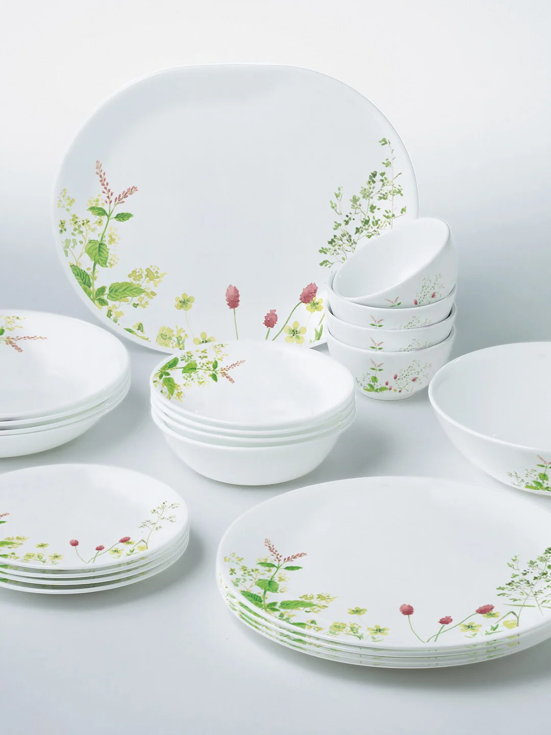 Buy Corelle Asia Collection Provence Garden White Floral Vitrelle
