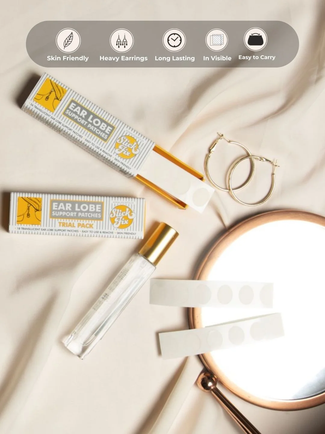 Buy SLICKFIX Set Of 18 Trial Pack Ear Lobe Support Patches