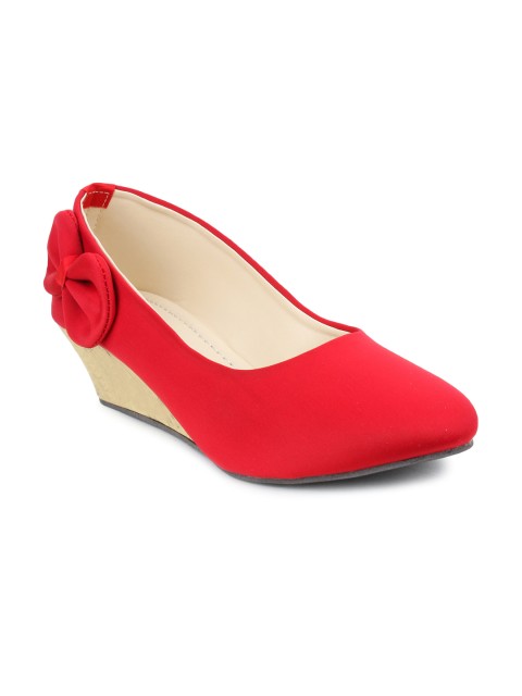 Buy Shoetopia Women Red Wedges - Heels 
