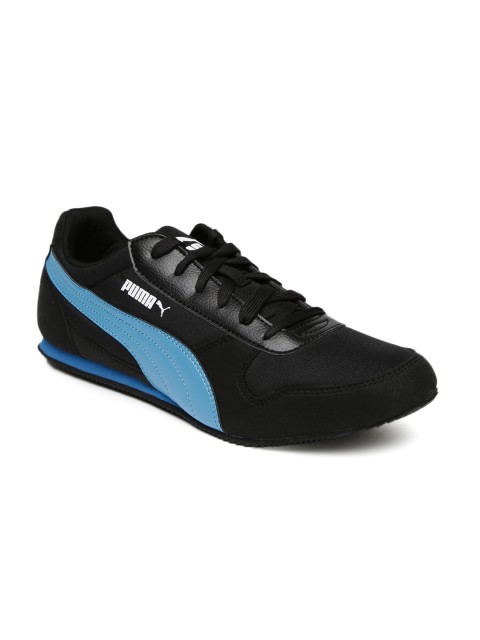 Puma Men Black Blue Superior DP Sneakers available at Myntra for Rs.1619