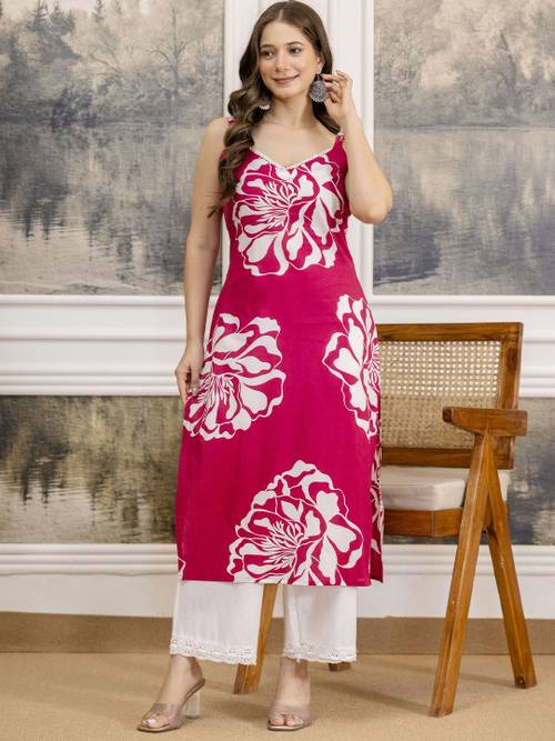 Anouk Rustic Women Floral Printed Cotton Kurta