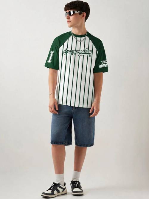 SMOSH Men Striped T-shirt
