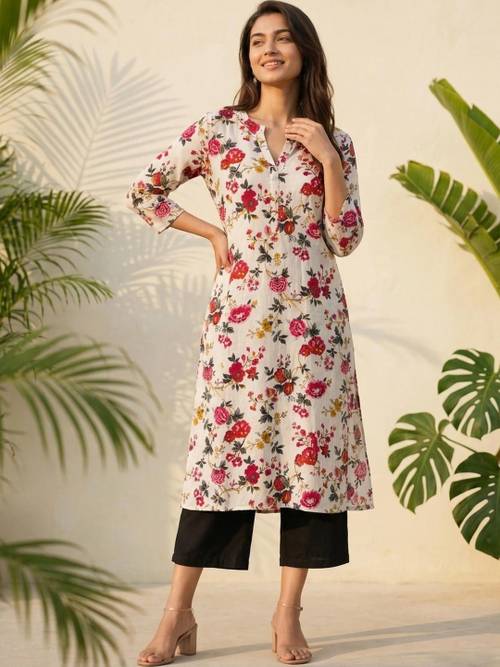 VASAVI Women Floral Printed Floral Kurta