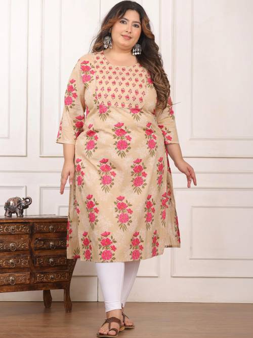MF Hayat Women Floral Printed Floral Kurta