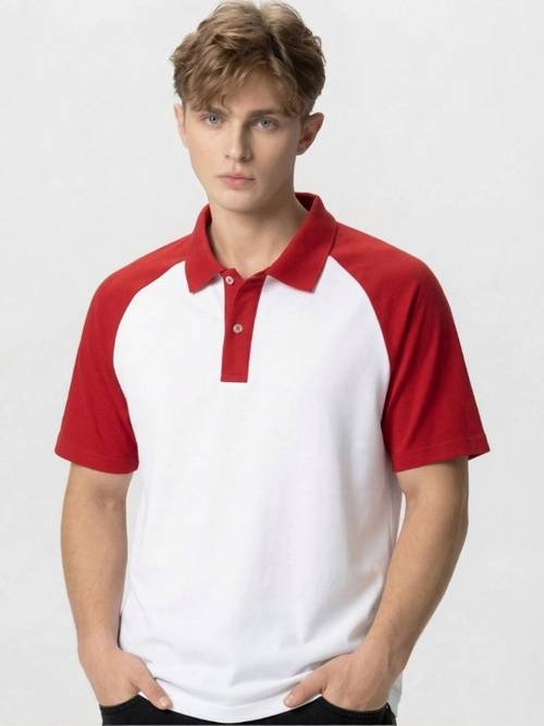 Kook N Keech Men Colourblocked Polo Collar T-shirt