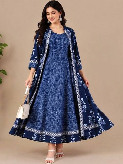 DSS FASHION Women Floral Printed Anarkali Kurta