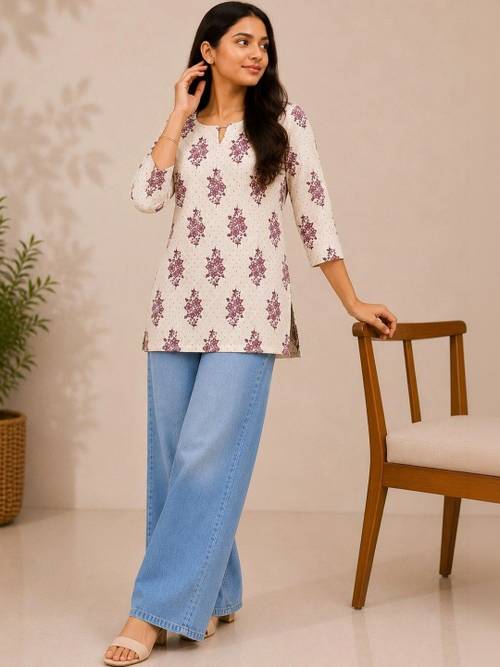 The Rangsaari Women Floral Printed Floral Kurta
