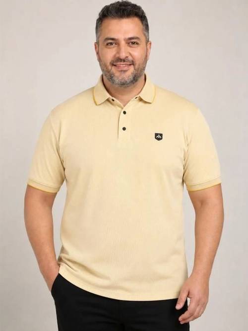 METRONAUT PLUS Men Brand Logo Polo Collar T-shirt