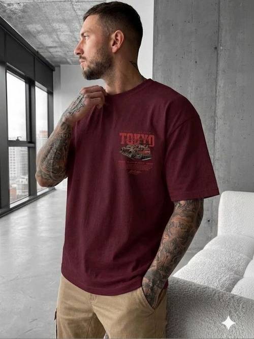 HUMMING TONE Men Printed T-shirt