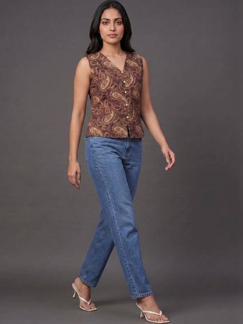 Navibhu Workwear Women Paisley Printed Kurta