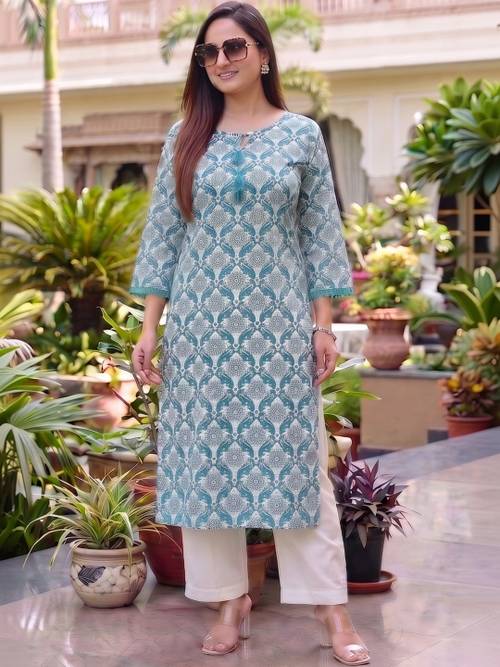 Sa Rasa Women Ethnic Motifs Printed Kurta
