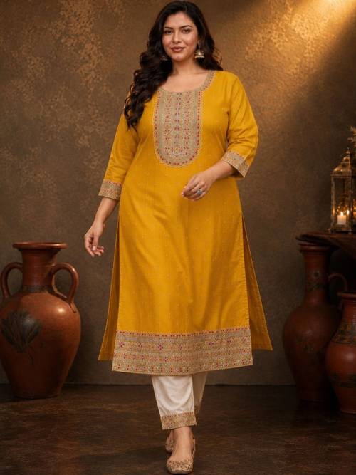 rarethread Women Embroidered Thread Work Kurta