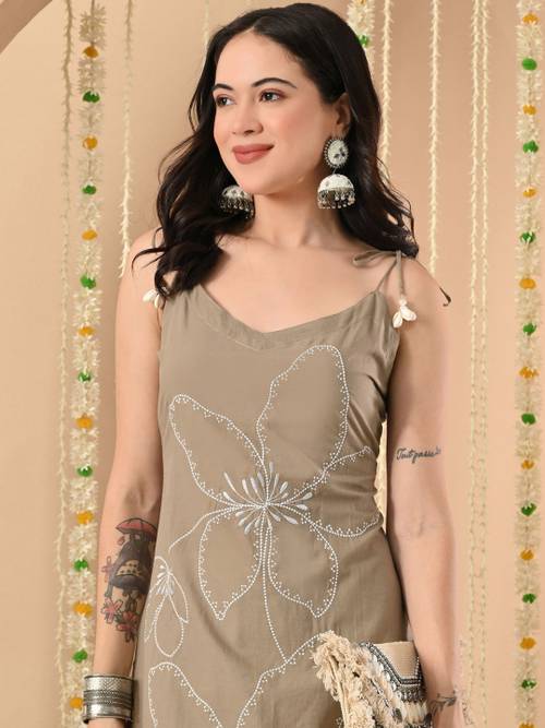 Anouk Women Printed Sequinned Kurta