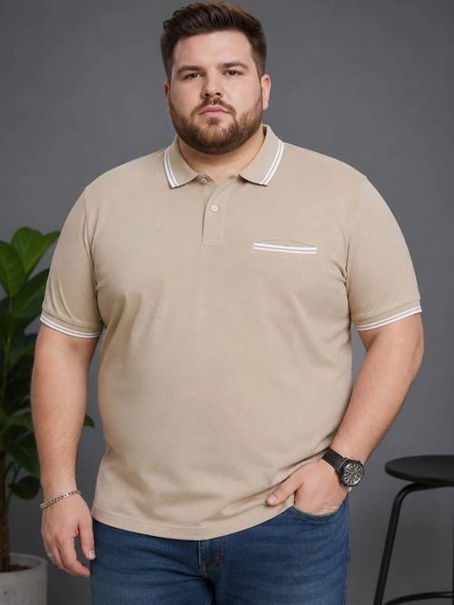 AUSTIVO Men Polo Collar Pockets T-shirt
