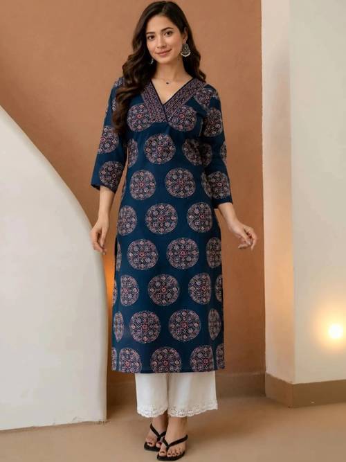 GEN Z TRENDS Women Ethnic Motifs Printed Indie Prints Kurta