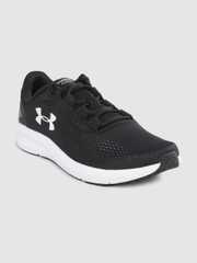 Buy UNDER ARMOUR Men Black & Grey Woven Design Charged Pursuit 2