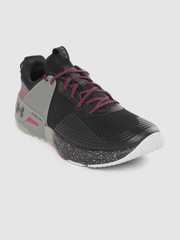 Buy UNDER ARMOUR Men Grey Solid HOVR Apex Training Shoes - Sports