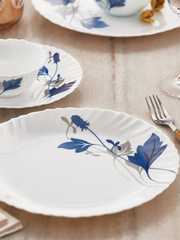Buy Larah by BOROSIL Fluted Ageria (Lh) set of 6 Printed Opalware