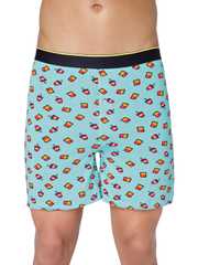 Buy bummer Men Red & Blue Chevron Printed Micro Modal Boxers