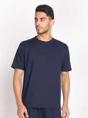 Buy CHKOKKO Men Black Regular Fit T-shirt - Tshirts for Men