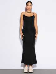 sachin and babi light blue dress Brown Rope Detail Ruched Bum Tie Dye Maxi Dress