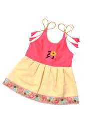 Buy BAESD Infant Girls Fit & Flare Kerala Kasavu Dress - Ethnic