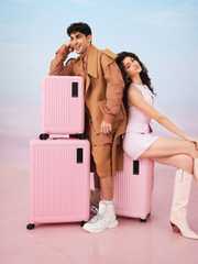 Buy MOKOBARA Set of 3 The Transit Wave Polycarbonate Trolley Bag