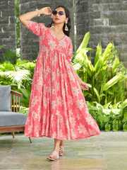Buy ODD BY chansi TRENDZ Women Puff Sleeve Fit & Flare Midi Dress