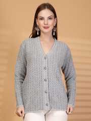トップス coor Top Fill Wool Collar Cardigan Buy Clora Creation Women Winter Wear Cardigan - Sweaters for Women