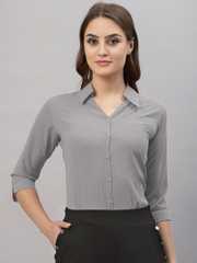 Buy Diktmark Women Grey Classic Casual Shirt - Shirts for Women