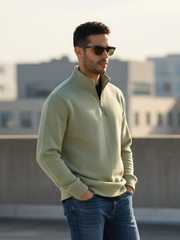 Buy XYXX Men Relaxed Fit IntelliSmooth Pulse Half-Zip Sweatshirt