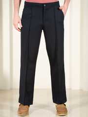 Buy The Pant Project Men Lunar Black Korean Relaxed-Fit Pintuck