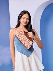 Buy Alt by Zouk Saisha Abstract Textured Jute Structured Sling Bag