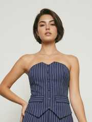 Buy Phosphorus Striped Corset Top - Tops for Women 36266473 | Myntra