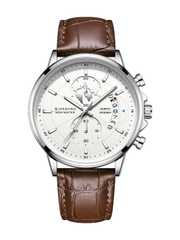 Buy GIORDANO Men Dial & Leather Straps Analogue Chronograph Watch