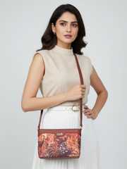 Buy ZOUK Mangalore Blossoms Harmony Floral Printed Vegan Leather