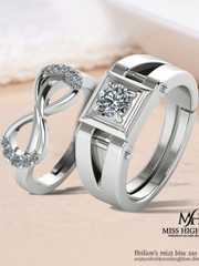 Buy Miss Highness Pure Silver 925 Adjustable Gift Ring - Ring for