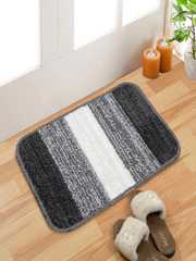 Buy Status Brown & White Striped Anti-Skid Doormat- 30 X 45 CM