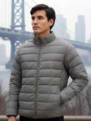Buy XYXX Men Puffer Jacket with Patchwork - Jackets for Men