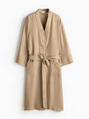 h&m linen dressing gown Buy H&M Linen-Blend Dressing Gown - Robe for Women 23771590