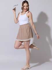 Buy SHOWOFFFF Pleated Mid Rise Mini Skirts - Skirts for Women