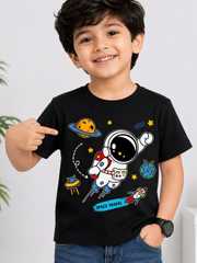 Buy YK Kids Printed T-shirt - Tshirts for Unisex Kids 45697173