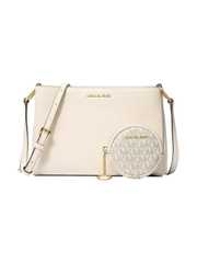 Buy Michael Kors Light Cream Trisha Medium Crossbody Bag