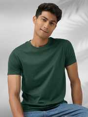 Buy XYXX Men Pace Intellieaze Solid Cotton Regular Fit T-shirt
