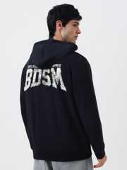 Buy MuscleBlaze Unisex Carnage Printed Black Hooded Sweatshirt