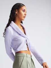 Buy H&M Women Cropped Tie-Front Cardigan - Sweaters for Women