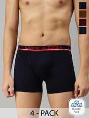 Buy Lux Cozi Men Plus Size Pack Of 6 Assorted Trunks - Trunk for