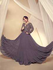 a-line maxi ethnic dress with jacket product info and reviews Long Ethnic Gown India A-line Maxi Ethnic Dress With Jacket XL