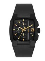 Buy DIESEL Men Dial & Black Leather Straps Analogue Watch DZ4645