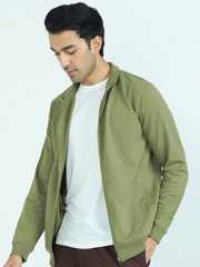 Buy XYXX Front-Open Mock Collar Cotton Sweatshirt - Jackets for
